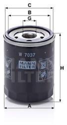Mann-filter Filtru ulei MANN-FILTER W 7037 (W 7037) - automobilus