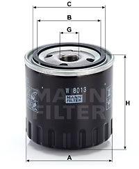 Mann-filter Filtru ulei MANN-FILTER W 8013 (W 8013) - automobilus