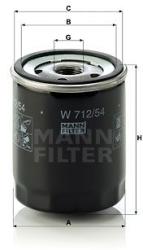 Mann-filter Filtru ulei MANN-FILTER W 712/54 (W 712/54) - automobilus