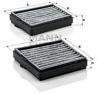 Mann-filter Filtru, aer habitaclu MANN-FILTER CUK 20 000-2 (CUK 20 000-2)