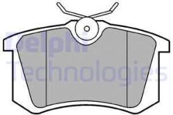 DELPHI set placute frana, frana disc DELPHI LP2255 (LP2255)