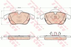 TRW set placute frana, frana disc TRW COTEC GDB1960 (GDB1960)