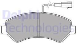 DELPHI set placute frana, frana disc DELPHI LP2492 (LP2492)