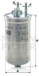 Mann-filter filtru combustibil MANN-FILTER WK 853/13 (WK 853/13) - automobilus