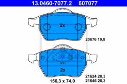 ATE set placute frana, frana disc ATE 13.0460-7077.2 (13.0460-7077.2)