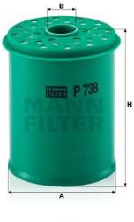 Mann-filter filtru combustibil MANN-FILTER P 738 x - automobilus