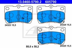 ATE set placute frana, frana disc ATE 13.0460-5790.2 (13.0460-5790.2)