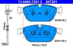 ATE set placute frana, frana disc ATE 13.0460-7281.2 (13.0460-7281.2)