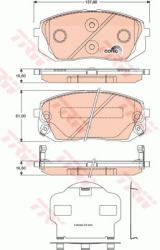 TRW set placute frana, frana disc TRW GDB3461 - automobilus