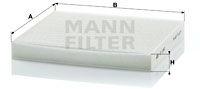 Mann-filter Filtru, aer habitaclu MANN-FILTER CU 2362 (CU 2362)