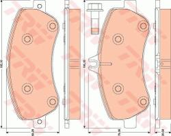 TRW set placute frana, frana disc TRW GDB1798 (GDB1798) - automobilus