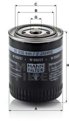 Mann-filter Filtru ulei MANN-FILTER W 930/21 (W 930/21) - automobilus