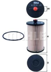 MAHLE filtru combustibil MAHLE KX 222D (KX 222D) - automobilus