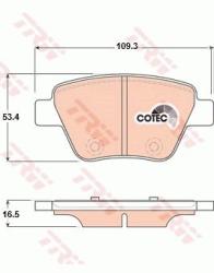 TRW set placute frana, frana disc TRW COTEC GDB1841 (GDB1841)