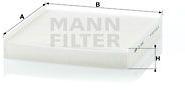 Mann-filter Filtru, aer habitaclu MANN-FILTER CU 2245 (CU 2245)