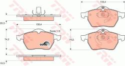 TRW set placute frana, frana disc TRW GDB1271 - automobilus