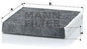 Mann-filter Filtru, aer habitaclu MANN-FILTER CUK 1827 (CUK 1827)