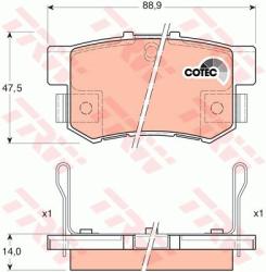 TRW set placute frana, frana disc TRW GDB3175 - automobilus