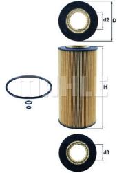 MAHLE Filtru ulei MAHLE OX 123/1D (OX 123/1D) - automobilus