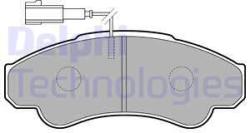 DELPHI set placute frana, frana disc DELPHI LP1751 (LP1751)
