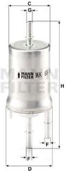 Mann-filter filtru combustibil MANN-FILTER WK 69 (WK 69) - automobilus