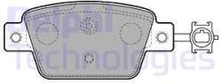 DELPHI set placute frana, frana disc DELPHI LP2486 (LP2486)
