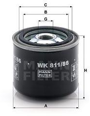 Mann-filter filtru combustibil MANN-FILTER WK 811/86 (WK 811/86) - automobilus
