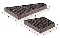 Mann-filter Filtru, aer habitaclu MANN-FILTER CUK 35 000-2 (CUK 35 000-2)