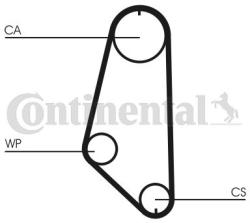 Continental Ctam Set pompa apa + curea dintata CONTINENTAL CTAM CT720WP1 (CT720WP1) - automobilus