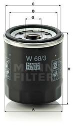 Mann-filter Filtru ulei MANN-FILTER W 68/3 (W 68/3) - automobilus