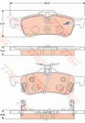 TRW set placute frana, frana disc TRW COTEC GDB3458 (GDB3458)