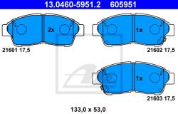 ATE set placute frana, frana disc ATE 13.0460-5951.2 (13.0460-5951.2)