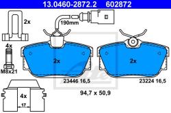ATE set placute frana, frana disc ATE 13.0460-2872.2 (13.0460-2872.2)