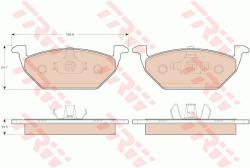 TRW set placute frana, frana disc TRW COTEC GDB1984 (GDB1984)