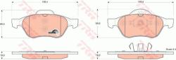 TRW set placute frana, frana disc TRW COTEC GDB1540 (GDB1540)