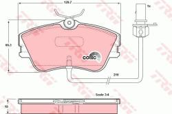 TRW set placute frana, frana disc TRW COTEC GDB1367 (GDB1367)