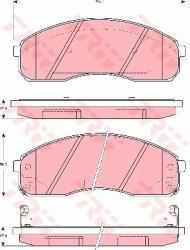 TRW set placute frana, frana disc TRW COTEC GDB3301 (GDB3301)