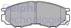 DELPHI set placute frana, frana disc DELPHI LP1010 (LP1010)