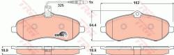 TRW set placute frana, frana disc TRW GDB1718 - automobilus