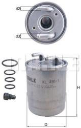 MAHLE filtru combustibil MAHLE KL 490/1D