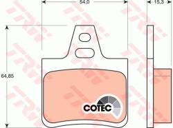 TRW set placute frana, frana disc TRW COTEC GDB1247 (GDB1247)