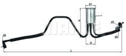MAHLE filtru combustibil MAHLE KL 544 (KL 544)