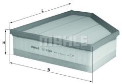 MAHLE Filtru aer MAHLE LX 1640 (LX 1640) - automobilus