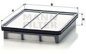 Mann-filter Filtru aer MANN-FILTER C 2542 (C 2542) - automobilus