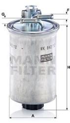Mann-filter filtru combustibil MANN-FILTER WK 842/12 x (WK 842/12 x) - automobilus