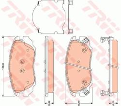 TRW set placute frana, frana disc TRW COTEC GDB1782 (GDB1782)