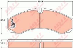 TRW set placute frana, frana disc TRW GDB1345 - automobilus