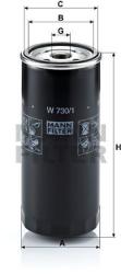 Mann-filter Filtru ulei MANN-FILTER W 730/1 (W 730/1) - automobilus