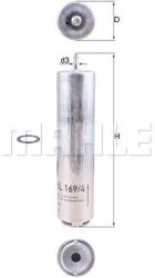 MAHLE filtru combustibil MAHLE KL 169/4D (KL 169/4D) - automobilus