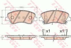 TRW set placute frana, frana disc TRW GDB3548 - automobilus